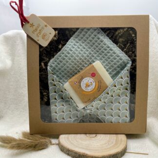 Coffret savon vaisselle et feuille essuie tout