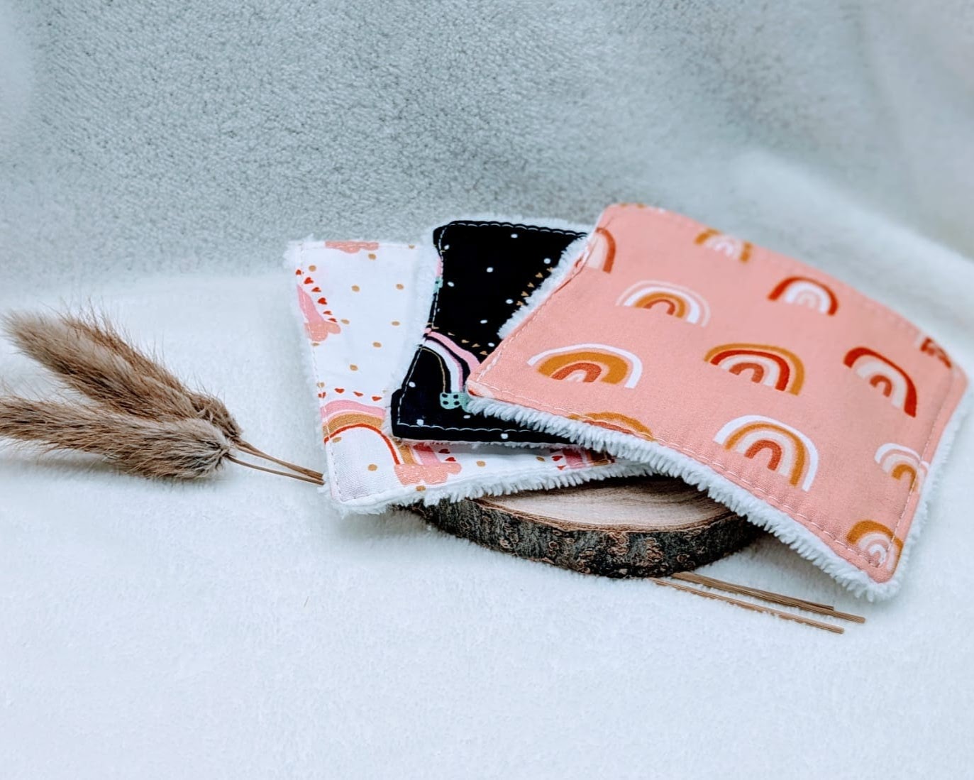 Lingettes lavables et réutilisables colorées – Image 15